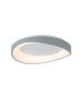 InLight Πλαφονιέρα οροφής LED 72W 3CCT από γκρί μέταλλο και λευκό ακρυλικό D:52cm 42033-Gray